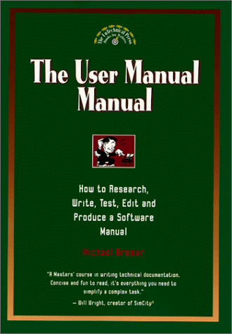 The User Manual Manual  Cover