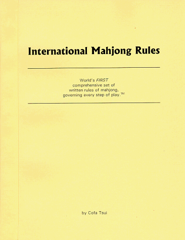 International Mah jong Rules Cover