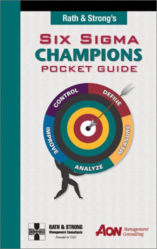 Rath & Strong's Six Sigma Champions Pocket Guide Cover