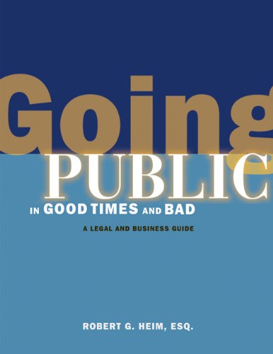 Going public in good times and bad Cover