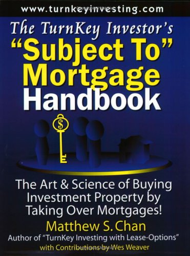 The TurnKey Investor's "Subject To" Mortgage Handbook Cover