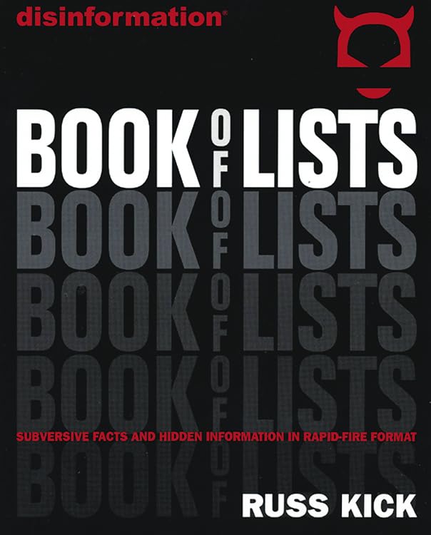Disinformation book of lists Cover