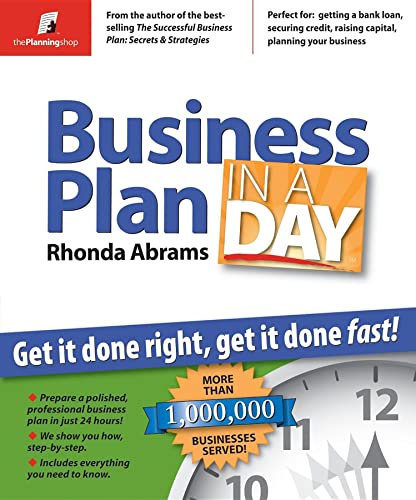 Business Plan in a Day Cover