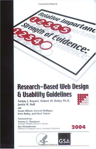 Research-Based Web Design & Usability Guidelines Cover