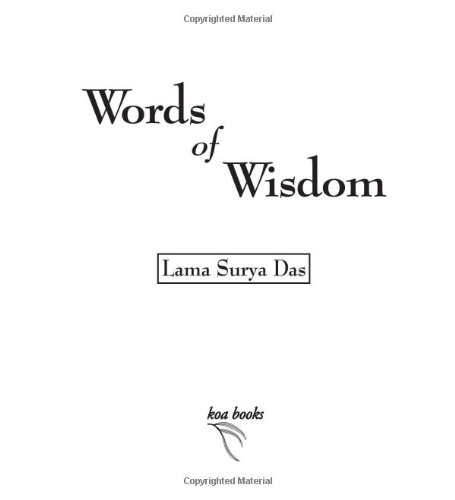 Words of Wisdom Cover