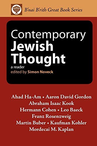 Contemporary Jewish Thought Cover
