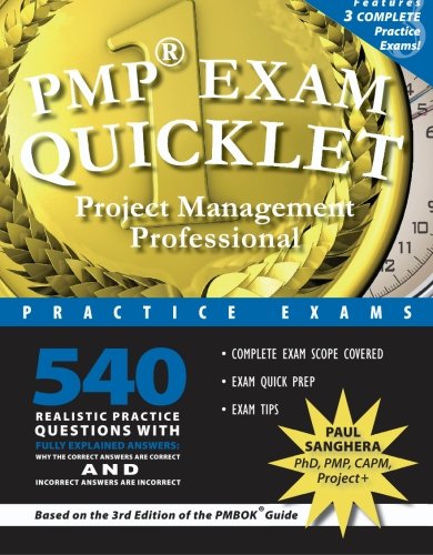 PMP Exam Quicklet Cover