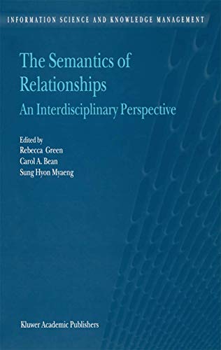 The semantics of relationships Cover