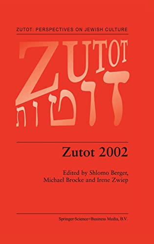 Zutot 2002 (Zutot: Perspectives on Jewish Culture) Cover