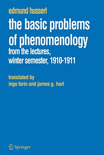 The Basic Problems of Phenomenology Cover
