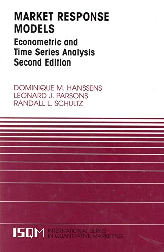 Market Response Models Cover