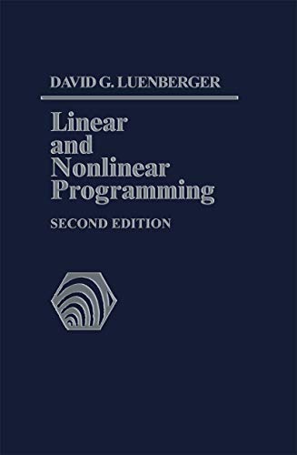 Linear and nonlinear programming Cover