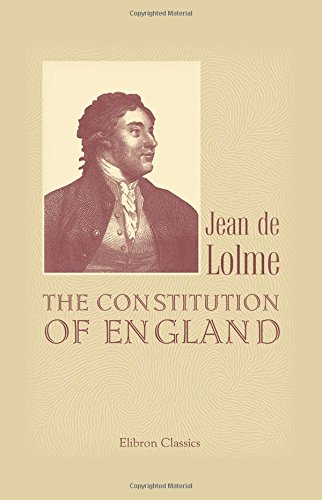 The Constitution of England Cover