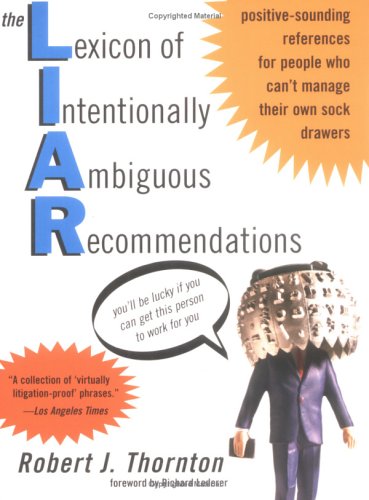 The Lexicon of Intentionally Ambiguous Recommendations Cover