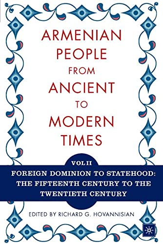 The Armenian people from ancient to modern times Cover