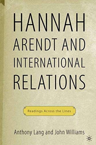 Hannah Arendt and international relations Cover