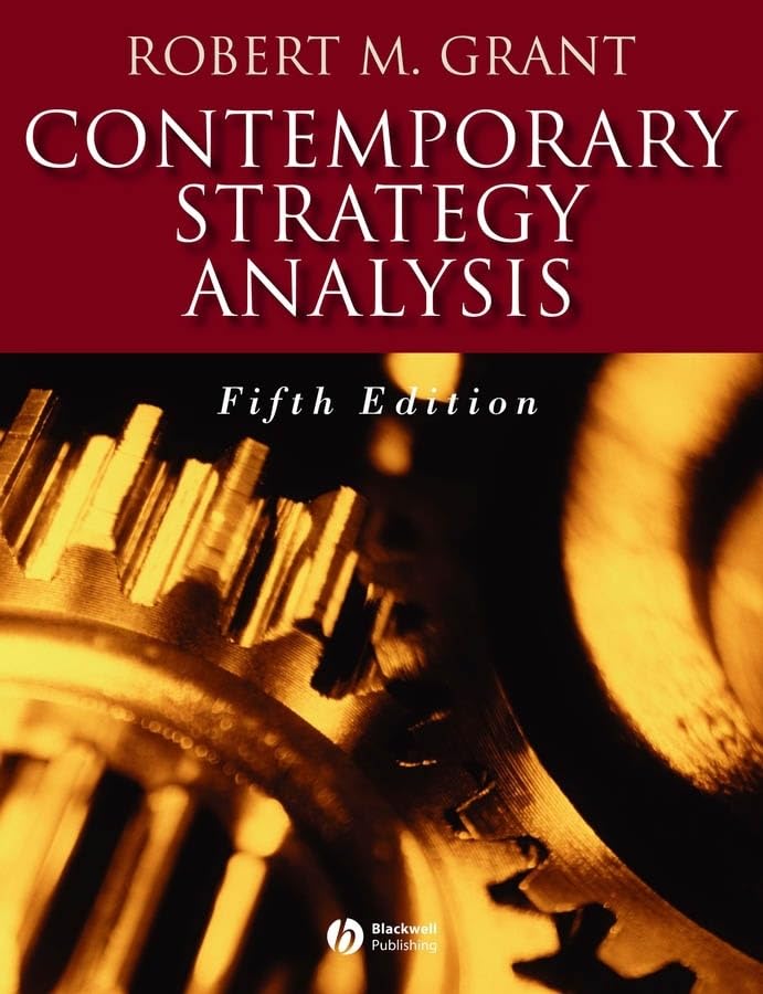 Contemporary strategy analysis Cover