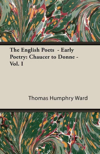 The English Poets  - Early Poetry Cover