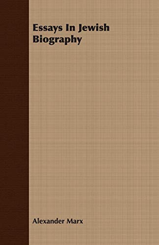 Essays In Jewish Biography Cover