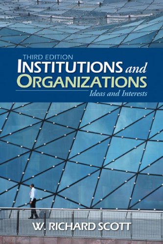 Institutions and Organizations Cover