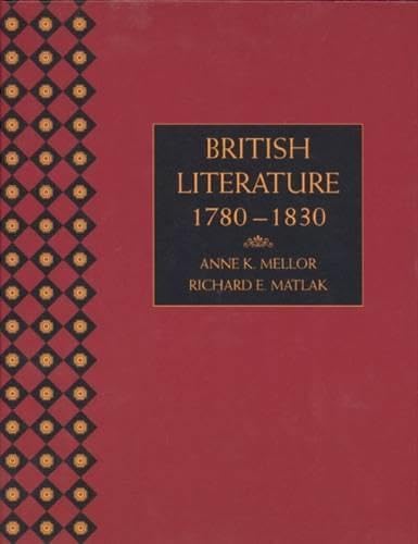 British Literature 1780 to 1830, Paperback Version Cover