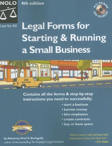 Legal forms for starting & running a small business Cover