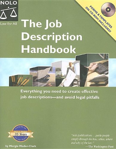 The job description handbook Cover