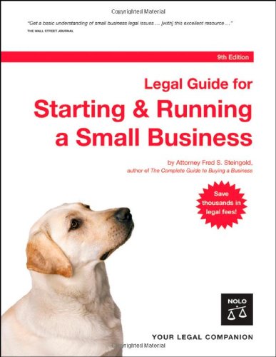Legal Guide for Starting & Running a Small Business Cover