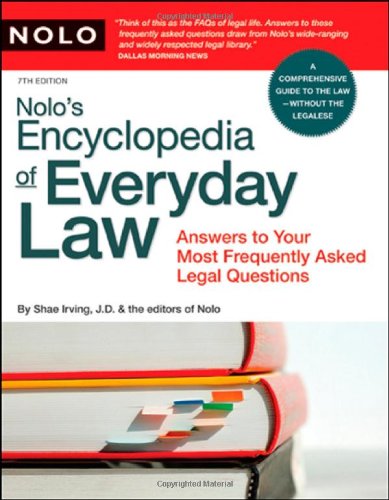 Nolo's Encyclopedia of Everyday Law Cover