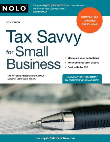 Tax savvy for small business Cover