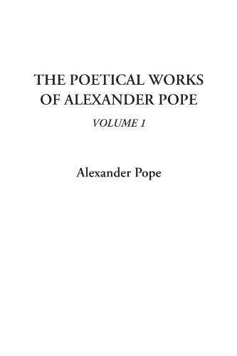 The Poetical Works Of Alexander Pope Cover