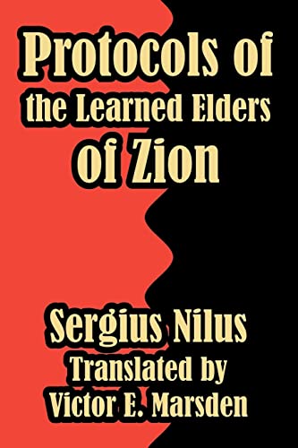 Protocols Of The Learned Elders Of Zion Cover