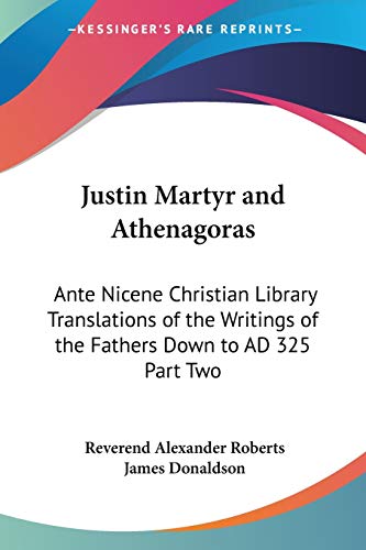 Justin Martyr And Athenagoras Cover