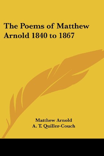 The Poems of Matthew Arnold Cover