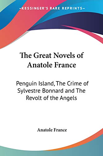 The Great Novels of Anatole France Cover