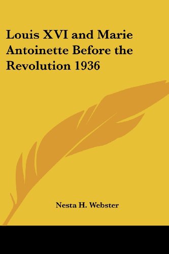 Louis XVI and Marie Antoinette before the revolution Cover