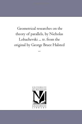 Geometrical Researches on the Theory of Parallels Cover