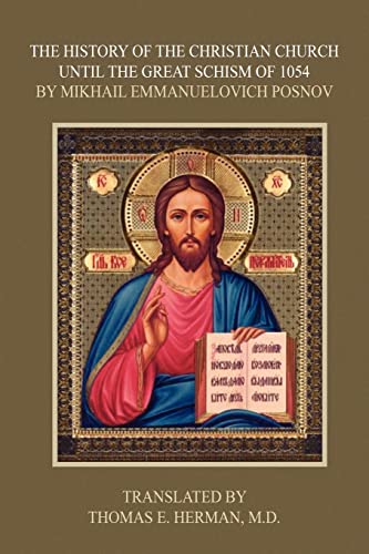 The History of the Christian Church Until the Great Schism of 1054 Cover