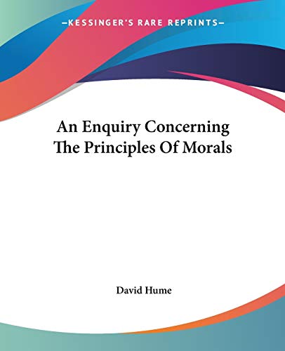 An Enquiry Concerning The Principles Of Morals Cover