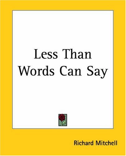 Less Than Words Can Say Cover