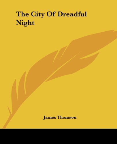 The City Of Dreadful Night Cover