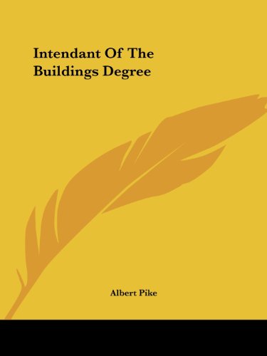 Intendant Of The Buildings Degree Cover