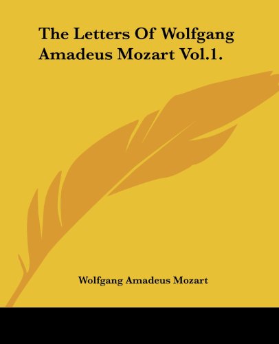 The Letters Of Wolfgang Amadeus Mozart Cover