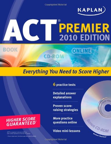 Kaplan ACT 2010 with CD-ROM Cover