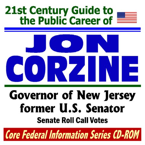 21st Century Guide to the Public Career of Jon Corzine, Governor of New Jersey and Former U.S. Senator (CD-ROM) Cover