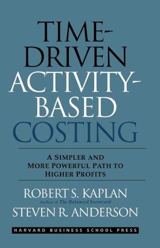 Time-Driven Activity-Based Costing Cover