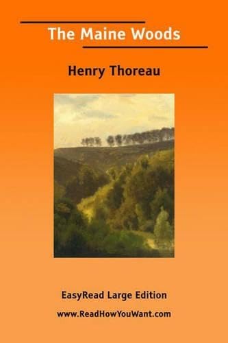 The Maine Woods [EasyRead Large Edition] Cover