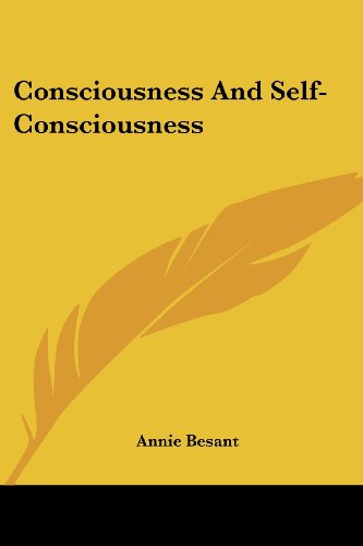 Consciousness And Self-Consciousness Cover