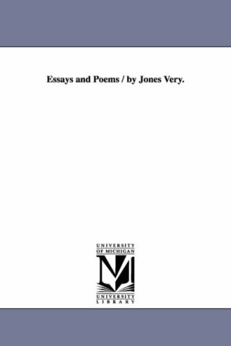 Essays and poems / by Jones Very. Cover