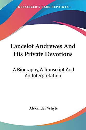 Lancelot Andrewes And His Private Devotions Cover